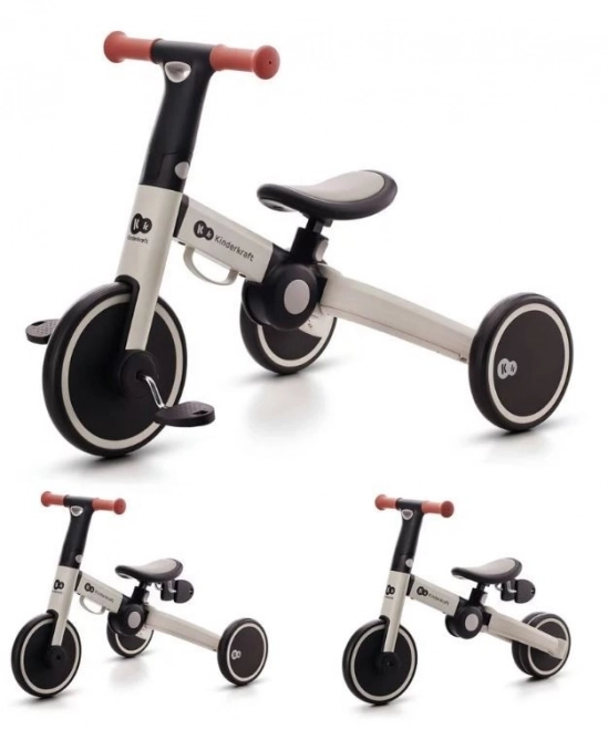 Tre-hjulet cykel 4TRIKE SØLVGRÅ