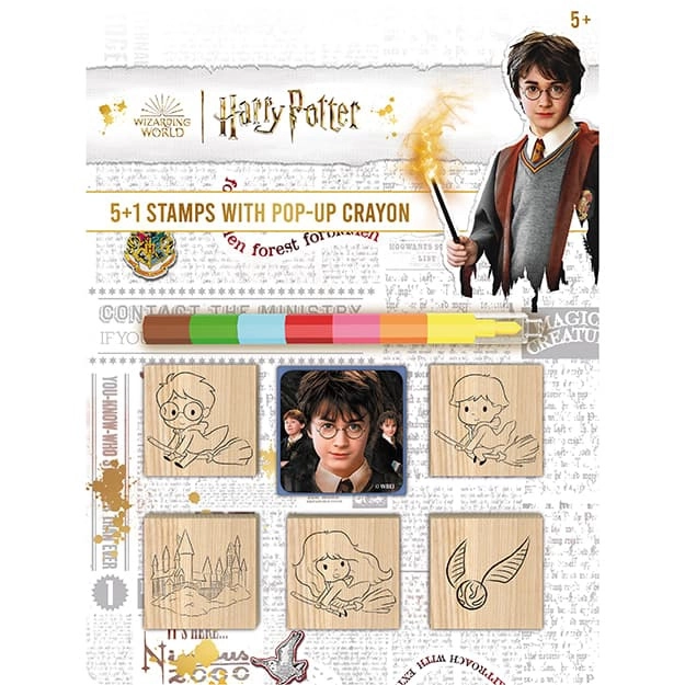Træstempler og farvekridt Harry Potter