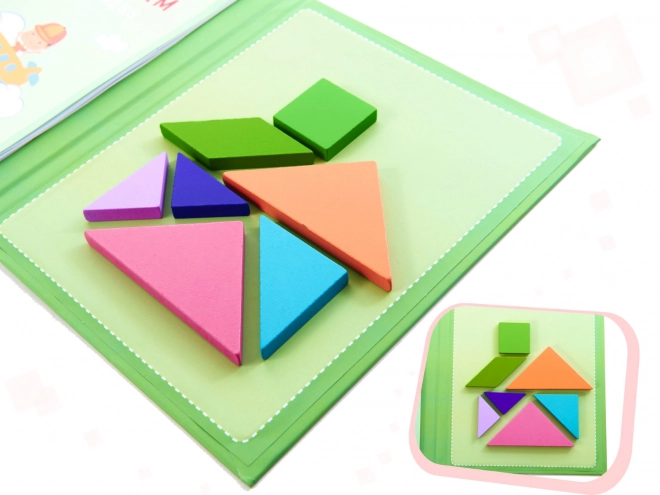 Magnetisk 3D puslespil tangram blokke