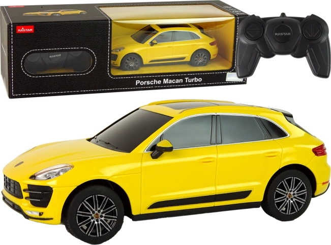 RC bil Porsche Macan Turbo 1:24 Rastar – gul