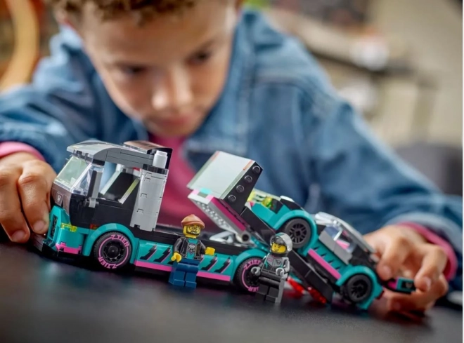LEGOae City 60406 Lastbil med racerbil