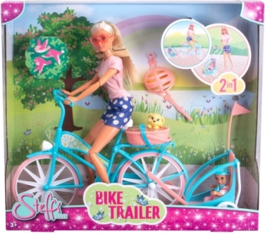 Dukken Steffi på cykeltur