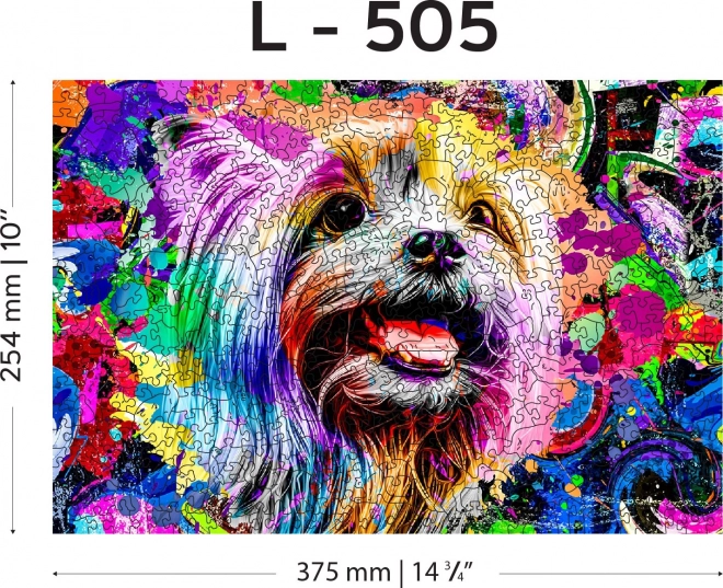 Træ puslespil Pop Art Yorkshire Terrier fra Wooden City