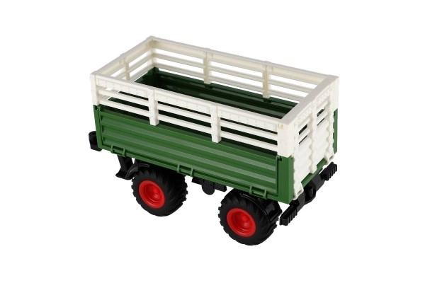 Traktor Zetor RC med trailer plast 42cm 2,4GHz genopladelig pakke + batterier med lyd i kassen