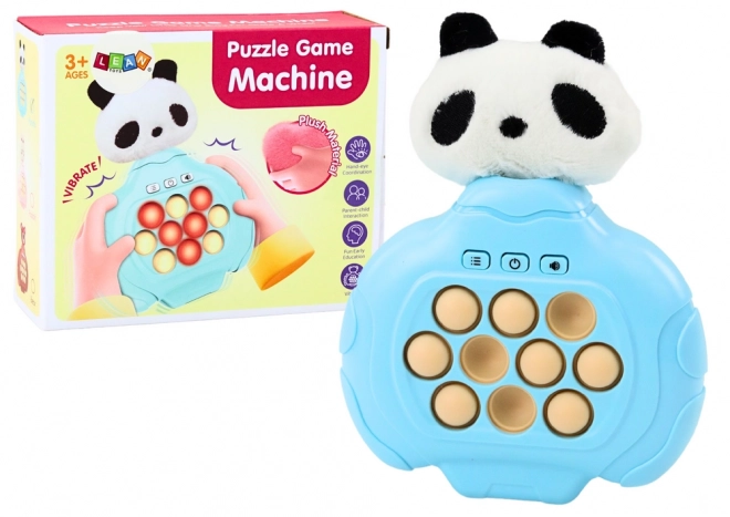 Pop-It Panda Plysbamse Arkade Konsol Vibrationssensorisk Spil
