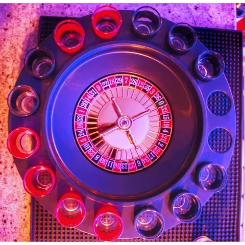 Party roulette + glas