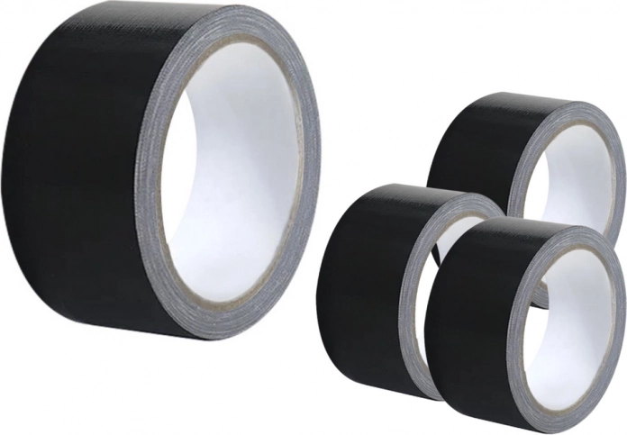 Tekstil klæbebånd sort 48 mm × 50 m – universal og ekstra stærk