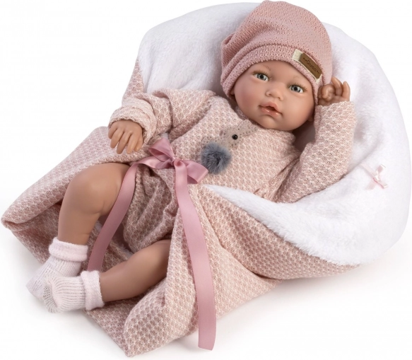 Guca Blanca – realistisk babydukke med lyde og blødt stofkrop 38 cm
