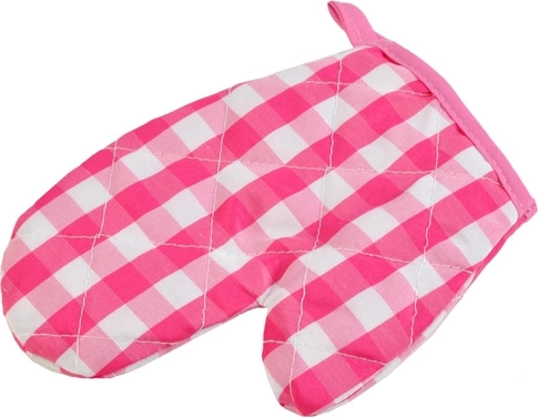 Sikker bagning med grydelap og bordskåner