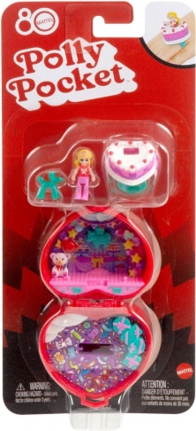 Polly Pocket jubilæums kompakt sæt til Mattels 80-års jubilæum med ring