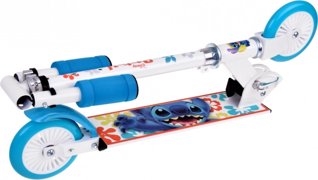 Sammenklappelig Disney STITCH løbehjul hvid til børn op til 50 kg