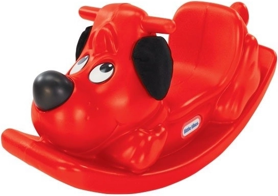 Gyngende hund LITTLE TIKES – rød plastgynge til småbørn