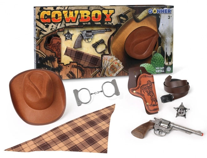 Cowboy sæt med hat