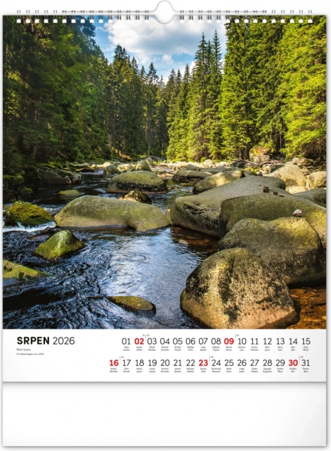Vægkalender Šumava 2026