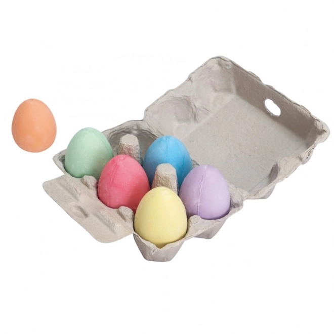 Æggeformet pastelkridt sæt fra Bigjigs Toys