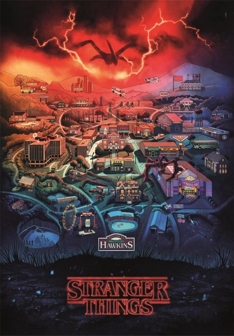 puslespil 300 brikker stranger things