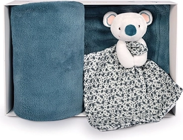 Gavesæt koala – plaid og krammeklud DOUDOU