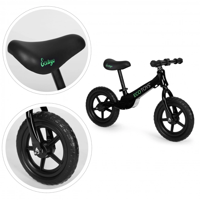 Børne løbecykel ECOTOYS sort