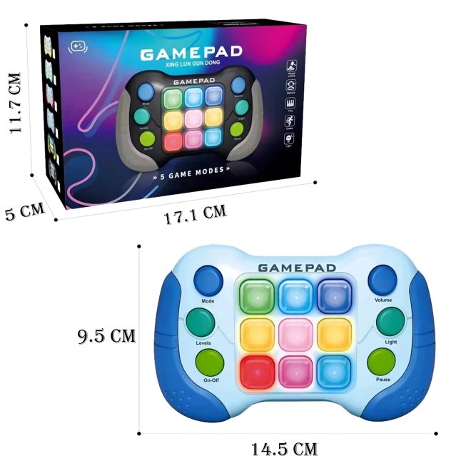 Elektronisk spil WOOPIE Pop-It Fidget Toy Gamepad blå
