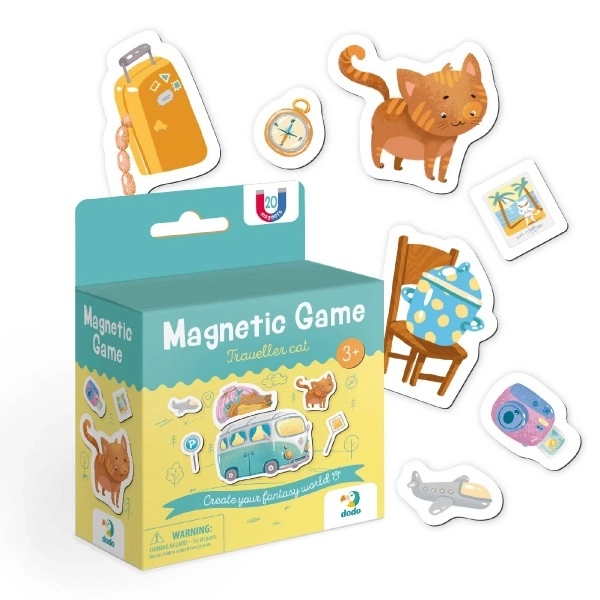 Magnetisk spil Kat og rejse