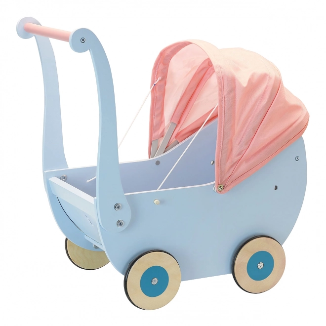 Petitcollin Trævogn blå (til dukker op til 40 cm)