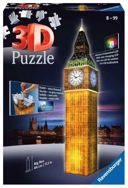 Puslespil 216 brikker 3D Big Ben Nat