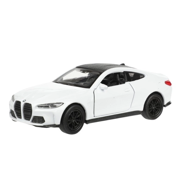 Auto Welly BMW M4 metal/plast 12cm 4 farver med rekyltræk