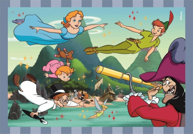 Puslespil 4i1 Super Farve Disney Klassisk
