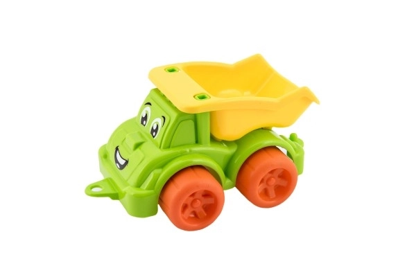 Lastbil til byggeri, plastik 3 farver 22x13x10cm 12m+