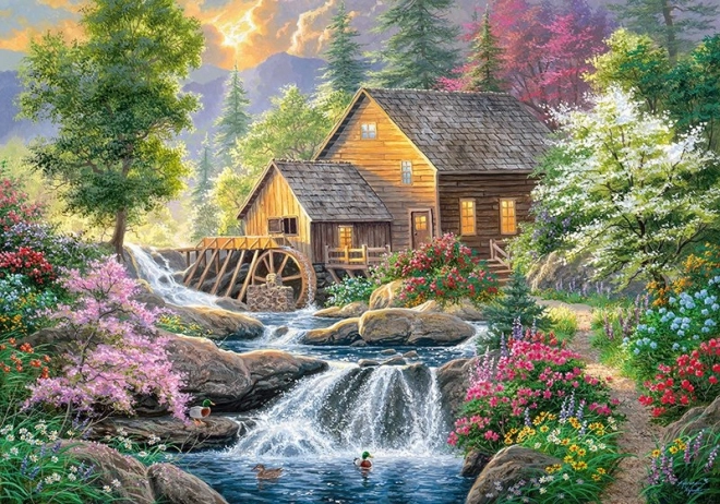Puzzle CHERRY PAZZI Mølle om sommeren – 2000 brikker