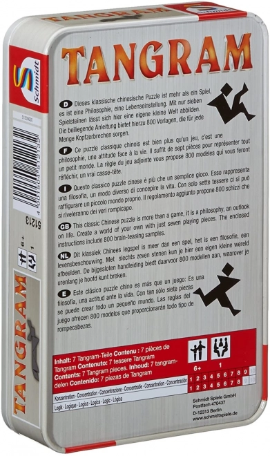SCHMIDT Tangram i metalkasse