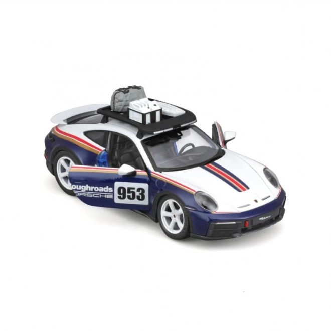 Bburago 1:24 Racing - Porsche 911 Dakar - Blå 953 Roughroads