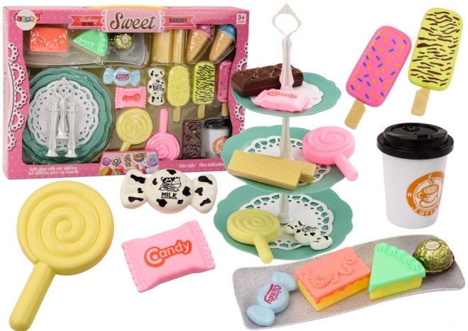 Bagesæt Café Set Kagefigurer Kaffekage 25 dele