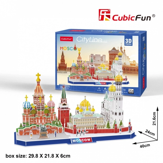 3D puslespil City Line Moskva