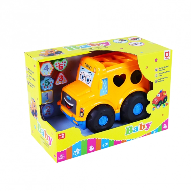 Indsæt BABY bus til de mindste, orange