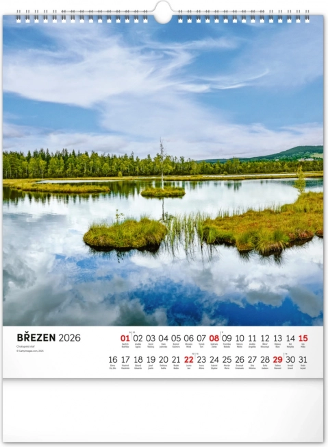 Vægkalender Šumava 2026