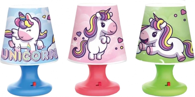Mini natlampe med enhjørning 7,2 × 10,9 cm