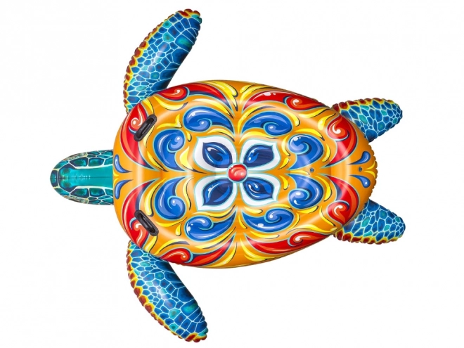 Bestway oppustelig madras med håndtag skildpadde Majolika
