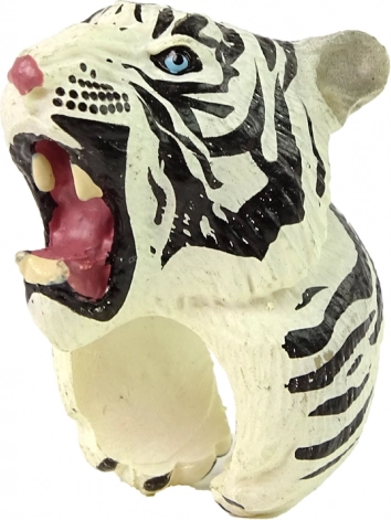 Realistisk design af hvid tiger