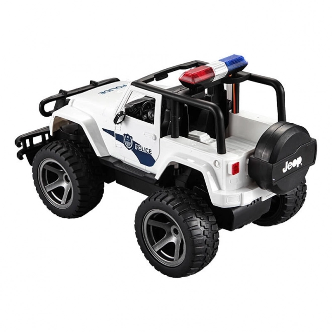 Fjernstyret bil 1:12 Double Eagle (hvid) Jeep (Politi) E550-003