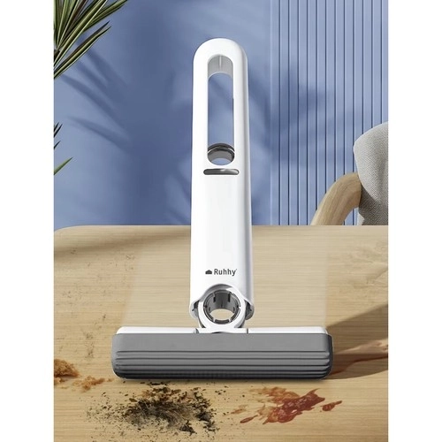 Kompakt mini mop med ekstra rengøringshoveder