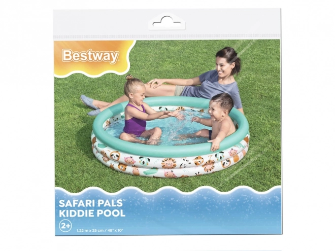 Bestway børneopblæselig pool Safari dyr