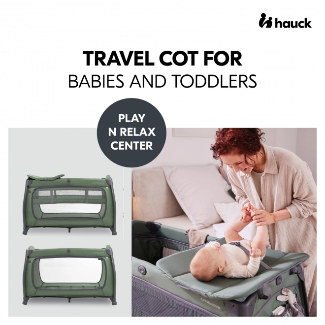 Rejseseng Hauck Play'n Relax Center mørkegrøn