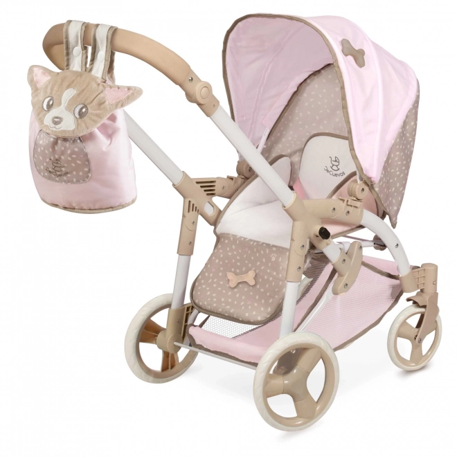DeCuevas 81643 Foldbar dukkevogn 3 i 1 med bæretaske DIDI 2021 - 75 cm
