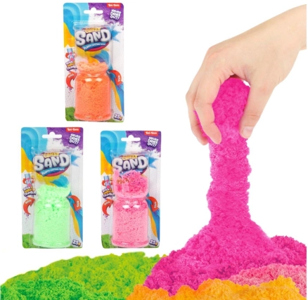 Magisk flydende sand – kreativ formbar masse, 25 g, 3 farver