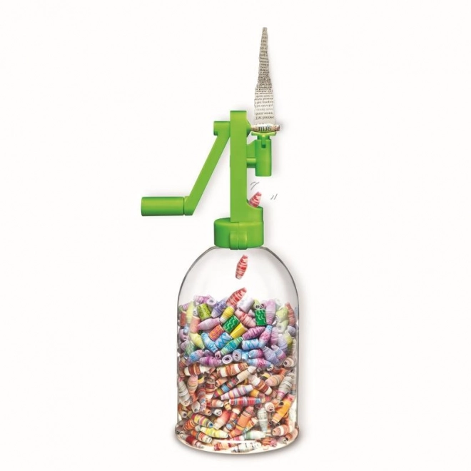 Genbrugsanordning til fremstilling af papirperler