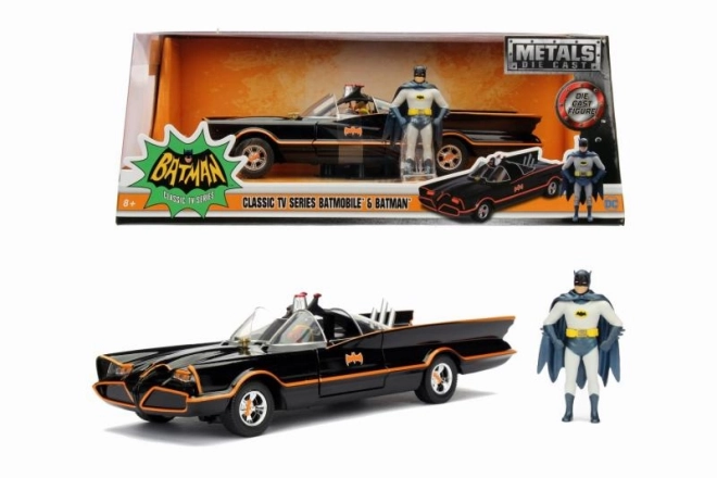 Støbt Batman 1966 Klassisk Batmobil 1:24