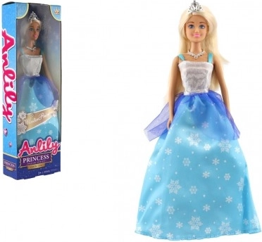 Dukke prinsesse Anlily i blå kjole