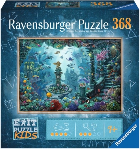 Ravensburger escape-puslespil Kids Den sunkne Atlantis 368 brikker