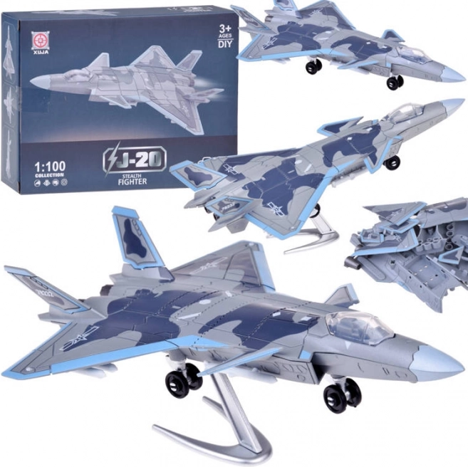 Byggesæt af J-20 kampfly 1:100